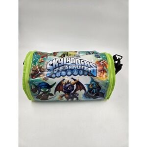 Skylanders Spyros Adventure Cylinder Duffel Bag Shoulder Strap Green Blue 2011